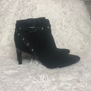 Sam & Libby faux suede Black Booties